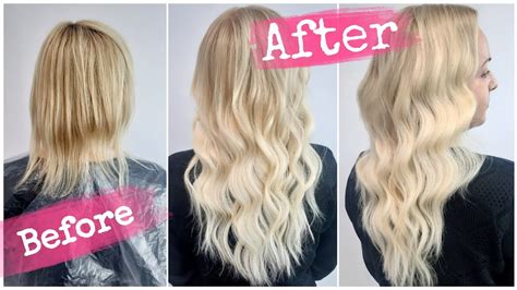 Transform Your Fine Hair With Hair Extensions See The Before And After