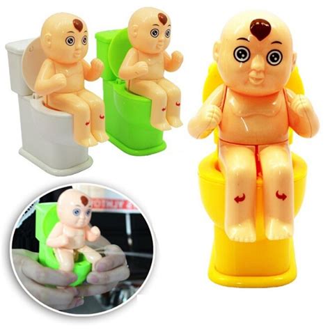 Mini Prank Squirt Spray Water Funny Tricky Toy Toilet Spoof Practical Jokes Gadgets Closestool