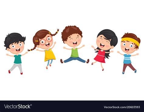 Kids Playing Outside Vector Image On Vectorstock Artofit