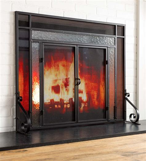 Plow And Hearth Single Panel Steel Fireplace Screen And Reviews Wayfair
