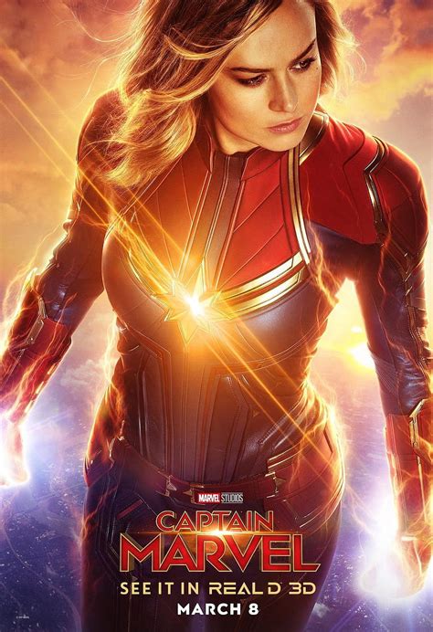 New Captain Marvel Posters Show Off Carol Danvers Costume Captain