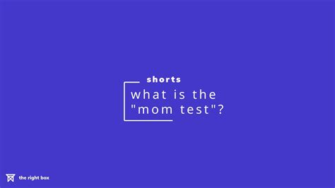 what is the mom test in customer discovery shop talk short youtube