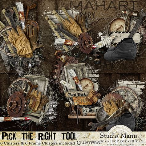 Pick The Right Tool Collection Freebies Digital Scrapbooking
