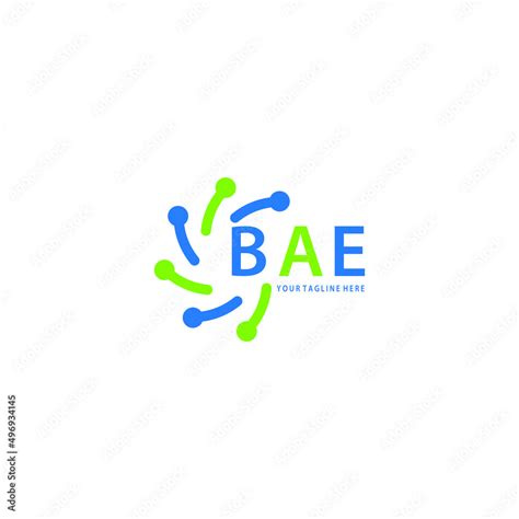 Bae Logo Design Initial Creative Letter On White Background Bae Vector