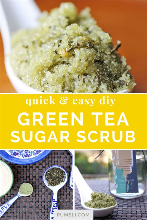 Quick And Easy Matcha Green Tea Scrub Green Tea Scrub Green Tea Sugar
