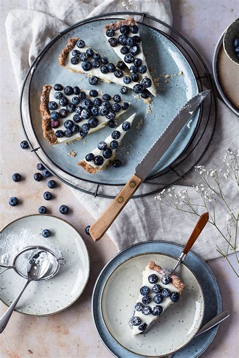Ricotta oder hüttenkäse ersetzt frischkäse. Buttermilch-Blaubeer Tarte - Culirena