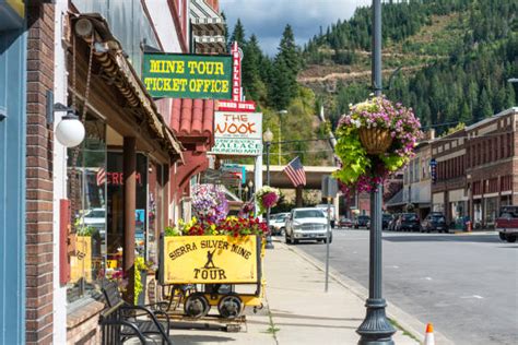 Downtown Wallace Idaho Stock Photos Pictures And Royalty Free Images