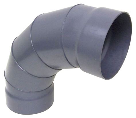 Plastic Supply Type I Pvc 90 Degree Elbow 6 In Duct Fitting Diameter