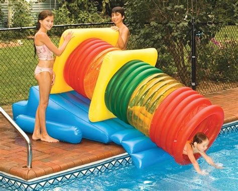 Swim Central Water Sports Deluxe Pool Inflatable Water Park Slide Maze