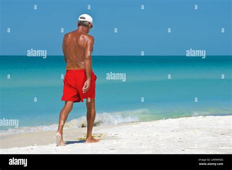 HOLMES BEACH ANNA MARIA ISLAND FL May Older Man Walking On