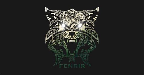 Fenrir Wolf Viking Mythology Nature Background Fenrir T Shirt