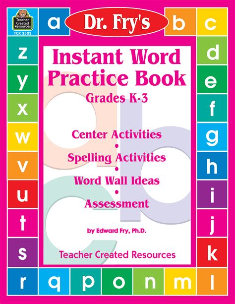 Instant Word Practice Book By Dr Fry Tcr3503 Teacher Created Resources