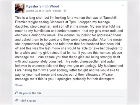 alabama moms facebook apology  kids  behavior
