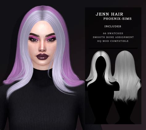 Phoenix Sims Jenn Hair Maribel Hair And Alice Hair ~ Sims 4 Hairs