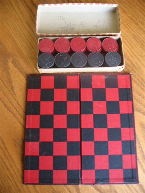 Vintage Checkers Game