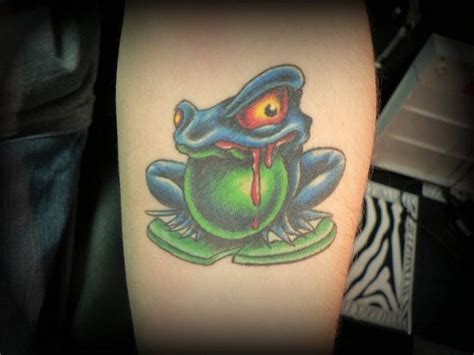 Right back shoulder frog tattoo. Tattoo Today's: Unique Frog Tattoo