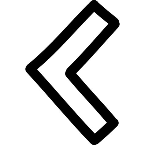 Hol dir das transparente pfeilspitze pfeil hand gezeichnete linie symb Pfeil links hand gezeichnet umriss | Kostenlose Icon