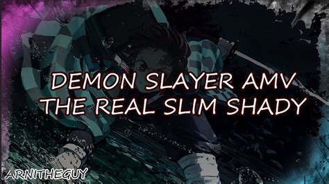 Demon Slayer Amvedit The Real Slim Shady Youtube