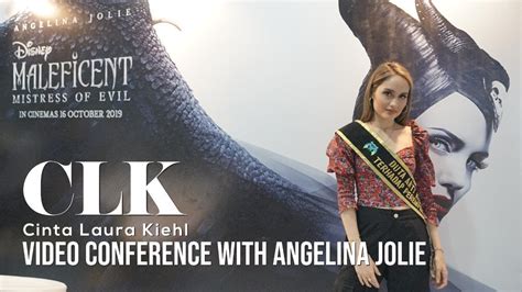 Cinta Laura Kiehl Video Conference With Angelina Jolie Youtube