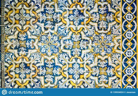 Vintage Azulejos Traditional Portuguese Tiles Stock Photo Image Of
