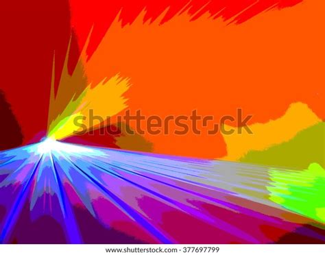Colourful Abstract Laserlight Background Space Text Stock Illustration