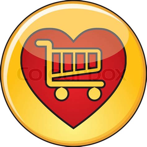 Illustration Of Love Shopping Concept Stock Vector Colourbox