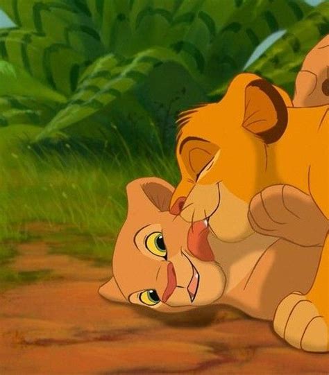 Kisses Simba And Nala The Lion King Disney Wallpaper Lion King