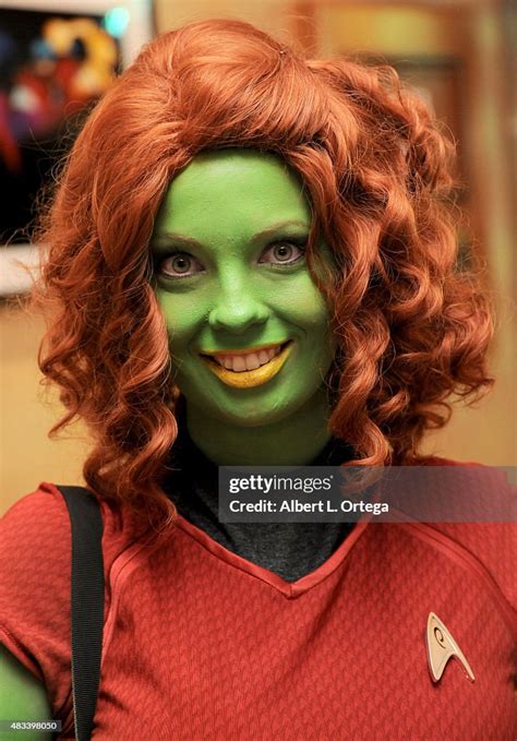 Cosplayer Dressed As A Starfleet Orion Slave Girl At The 14th Annual