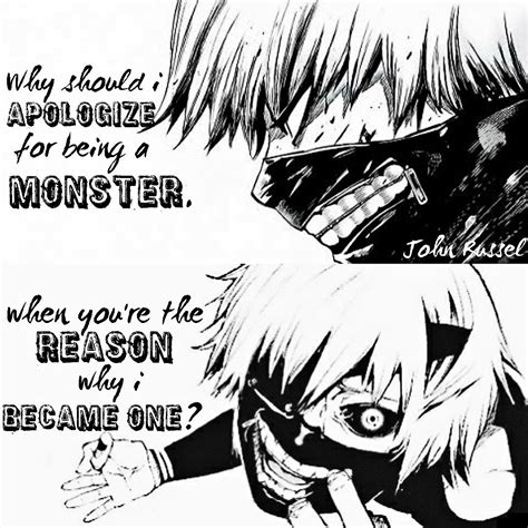 Tokyo Ghoul Monster Quotes Tokyo Ghoul Quotes Anime Quotes