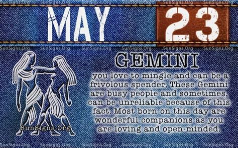 May 23 Zodiac Horoscope Birthday Personality Sunsignsorg