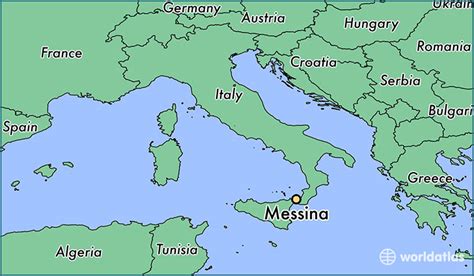 Where Is Messina Italy Messina Sicily Map
