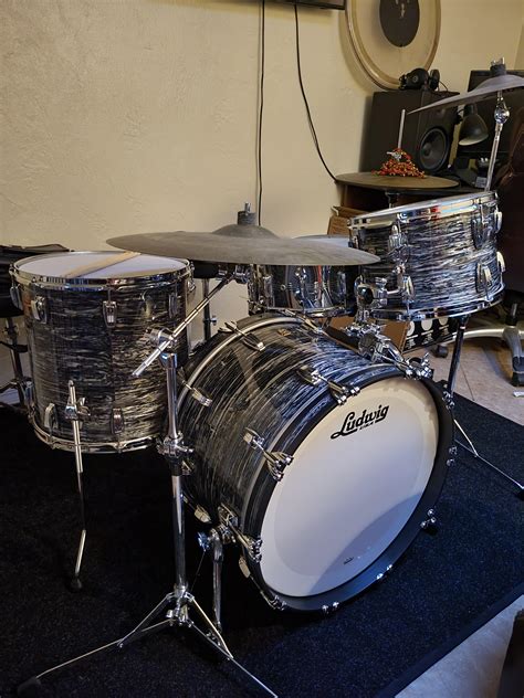 New Dream Drum Kit Day Ludwig Classic Maple Fab Shell Pack In Vintage