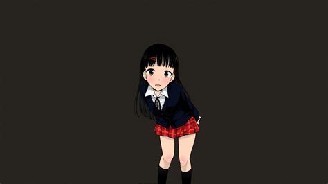 Tsuttsu Long Hair Black Hair Dark Hair School Uniform