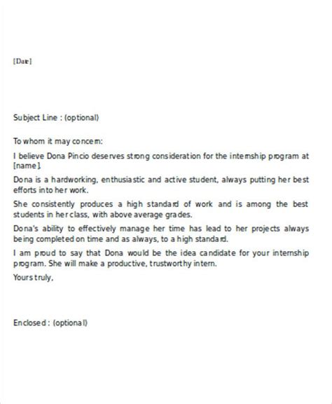 Generally, this letter is a part of a package of documents that present the intern with the remaining information about the position and the program. 11+ Sample Internship Reference Letters - Free Samples, Examples Format Download | Free ...
