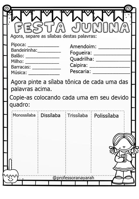 Atividades Juninas 3 Ano