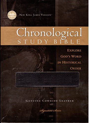 The Chronological Study Bible Nkjv By Thomas Nelson 2011 Leather