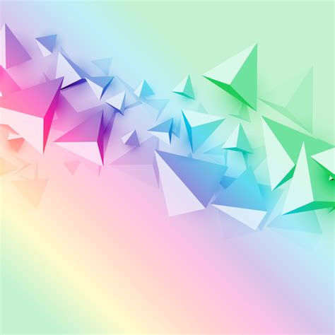 3d Triangle With Abstract Background Vector 02 Free Download