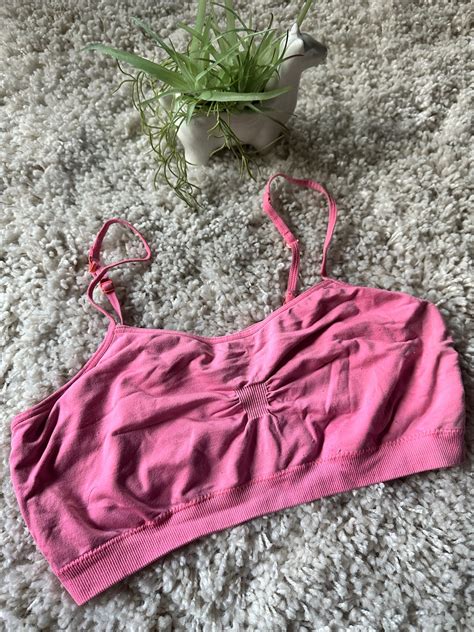 No Boundaries Pink Active Sports Bras Mercari