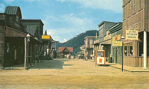 Ghost Town Street Scene In The Old West Cowboy Town