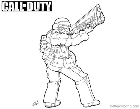 Call Of Duty Coloring Pages Fanart Free Printable Coloring Pages