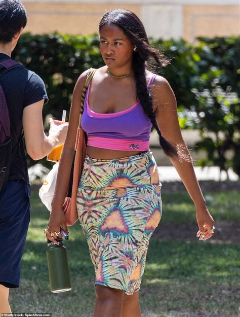 Sasha Obama Flashes Tattoo In Los Angeles After Older Sister Malia Was