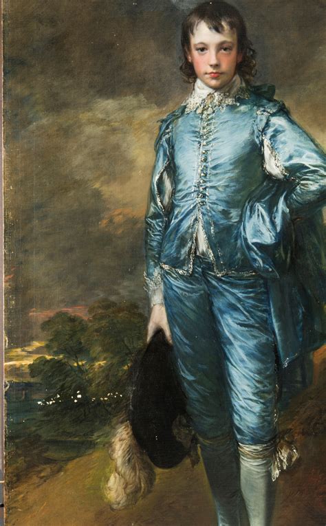 Photos Conservators Breathe New Life Into The Blue Boy Painting San