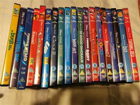 Disney And Pixar Movie Collection Region 2 Dvd Toy Story Turning Red