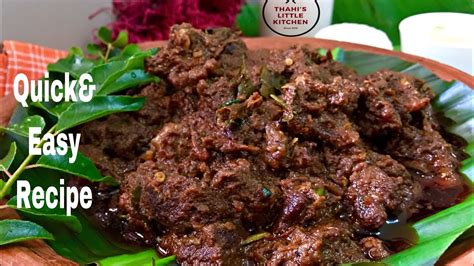 Authentic Kerala Style Beef Curry Nadan Style Beef Curry Recipe Youtube
