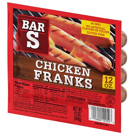 Bar S Chicken Franks 12 Oz Shipt