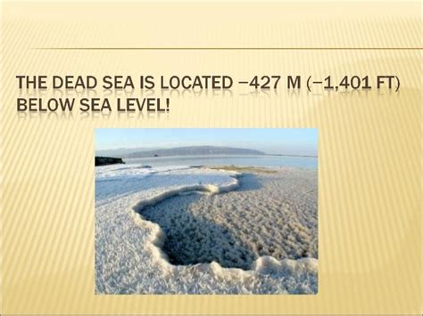 Facts About The Dead Sea