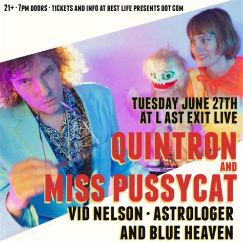 Buy Tickets To Quintron And Miss Pussycat In Tucson On June 27 2023