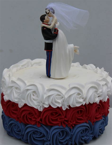Military Usmc Marine Corps Wedding Cake Topper Bride Uniform
