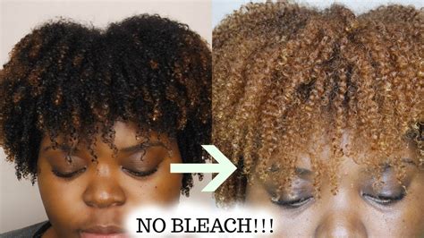 How To Dye Natural Hair Blonde Creme Of Nature Youtube