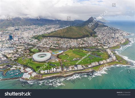 Aerial View Of Cape Town South Africa Stock Photo